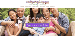 Desktop Screenshot of healthylifestylesingapore.com