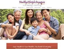 Tablet Screenshot of healthylifestylesingapore.com